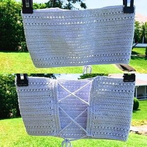 Handmade crochet bandeau top